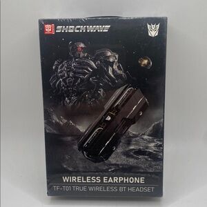 TRANSFORMERS Shockwave TF-T01 True Wireless BT earbuds New Sealed In Box